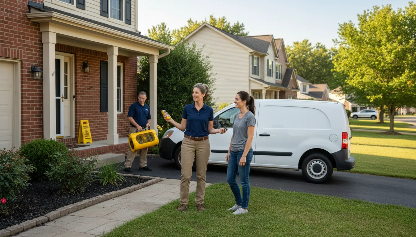 Water restoration image for Dehumidification And Cleanup Services in Boykin, AL